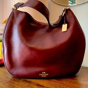 Coach Large Hobo Eggplant (deep purple)